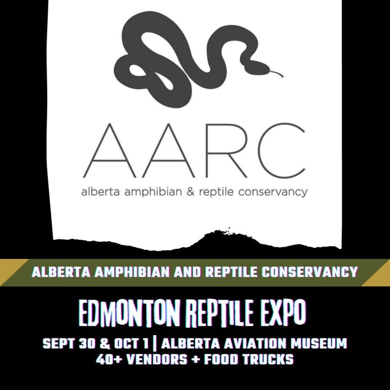 Join AARC at Edmonton Reptile Expo Nature Alberta