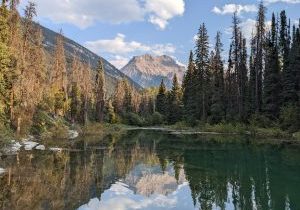 Picture-perfect landscapes, such as the view at Horseshoe Lake in Jasper National Park, remain pristine when visitors take care to leave no trace. SARA LORENZ